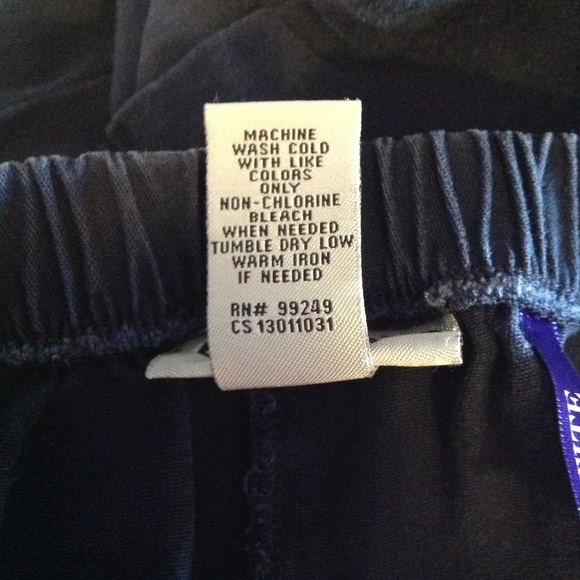 CATHERINES women's pants elastic waist 3XWP  blue - Picture 4 of 6